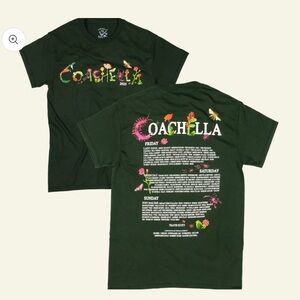 Coachella 2025 Festival Lineup Tee - size 2XL - NWOT - B6